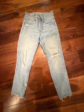 Madewell Fair Trade Light Blue Distressed Jeans